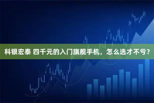 科银宏泰 四千元的入门旗舰手机，怎么选才不亏？