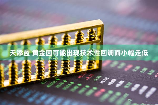 天添盈 黄金因可能出现技术性回调而小幅走低