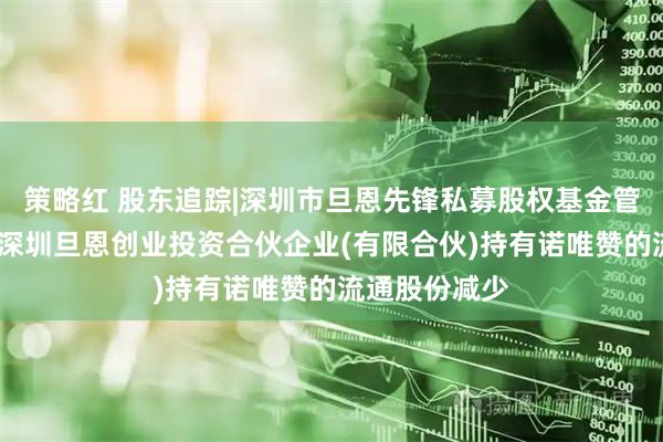 策略红 股东追踪|深圳市旦恩先锋私募股权基金管理有限公司-深圳旦恩创业投资合伙企业(有限合伙)持有诺唯赞的流通股份减少